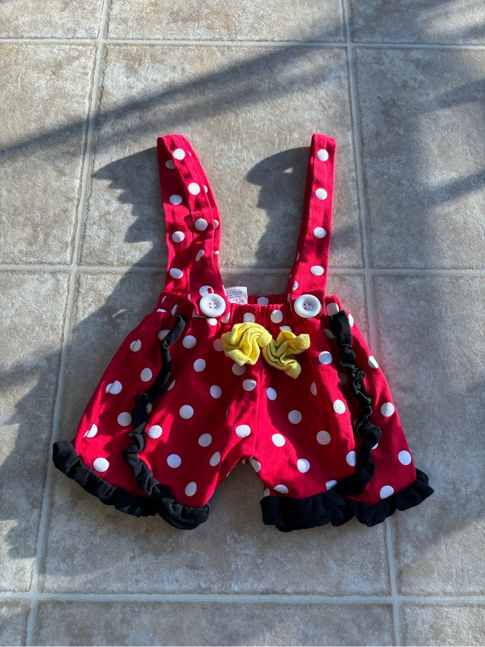 Minnie Mouse overalls